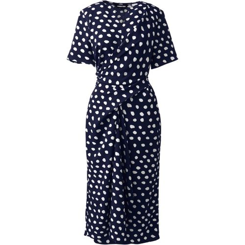 Tie wrap midi clearance dress