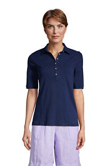 Women's Linen/Cotton Polo Shirt 