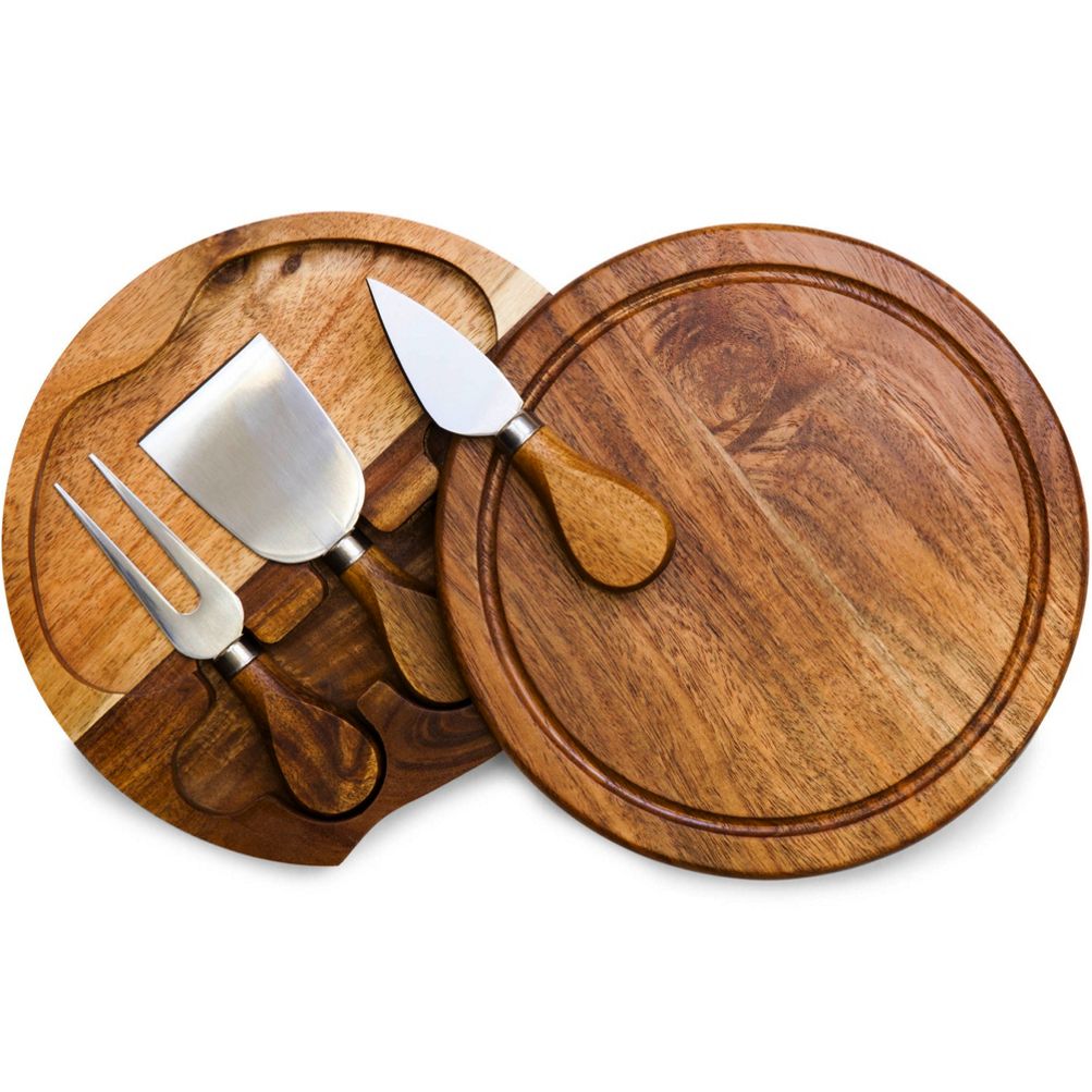 Picnic Time Wooden Brie Cheese Cutting Board With Tools | Lands' End