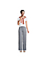 Pantalon Large en Lin Taille Haute, Femme Stature Standard image number 3