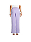 Pantalon Large en Lin Taille Haute, Femme Stature Standard image number 1