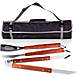 Picnic Time 3 Piece BBQ Tote and Grill Set, Front