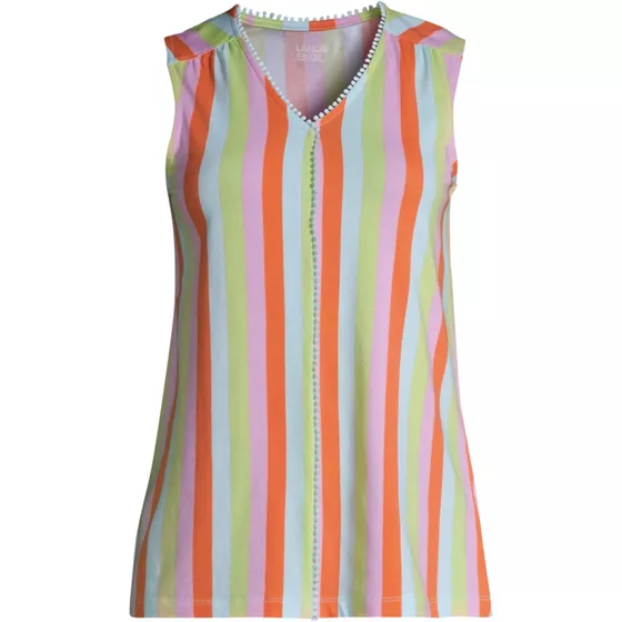 Women's Light Weight Trimmed Tank Top - primary