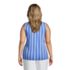 Women's Plus Size Light Weight Trimmed Tank Top, Back