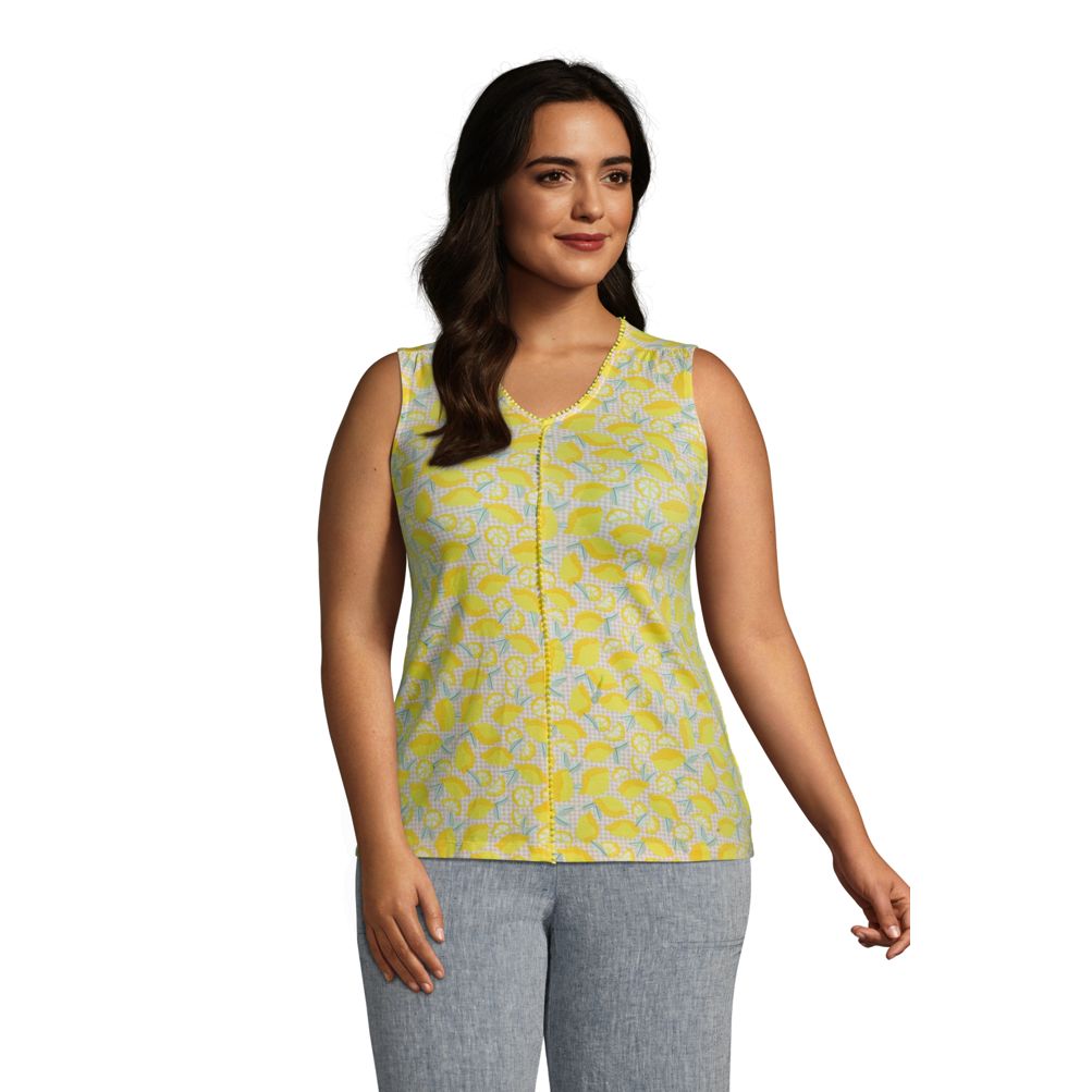 Plus size hotsell yellow tank top