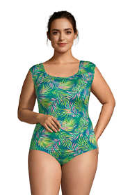 Henraly Womens Lotus Leaf Sleeve One Piece Bikini Swimsuit Dress Plus Size 