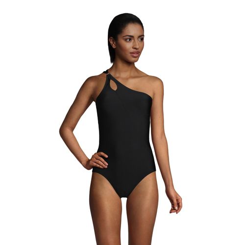 Women's Chlorine Resistant One-shoulder Control Swimsuit  