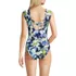 Women's Chlorine Resistant Tummy Control Cap Sleeve X-Back One Piece Swimsuit, Back