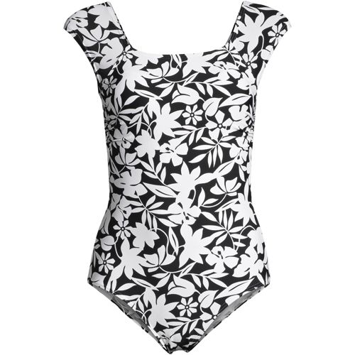 Women's Chlorine Resistant Tummy Control Cap Sleeve X-Back Women's Chlorine Resistant Tummy Control Cap Sleeve X-Back
