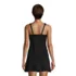 Women's Paisley Texture Chlorine Resistant Square Neck Underwire Tankini Top Swimsuit, Back
