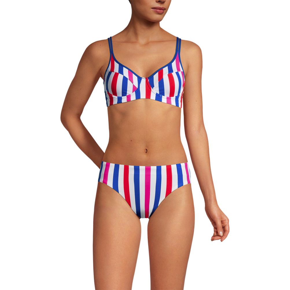 Women's Lands' End DD-Cup Chlorine-Resistant Twist-Front Underwire Bikini  Swim Top