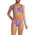 Women's Chlorine Resistant Reversible Bra Sized Underwire Bikini Top Swimsuit, Front