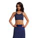 Women's D-Cup Chlorine Resistant Scoopneck X-Back Sports Bra Bikini Top Swimsuit, Front
