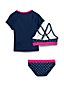 Girls' Short Sleeve 3 Piece Rash Vest Set