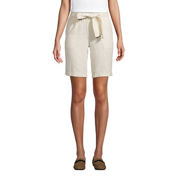 Aeron en coloris Blanc Femme Vêtements Shorts Shorts longs et longueur genou Bermuda en lin 