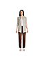 Pantalon Jogger en Lin Taille Mi-Haute Elastiquée, Femme Stature Standard