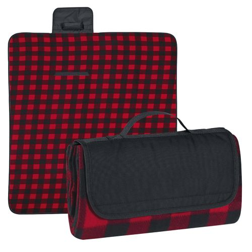 Plaid Roll Up Picnic Blanket