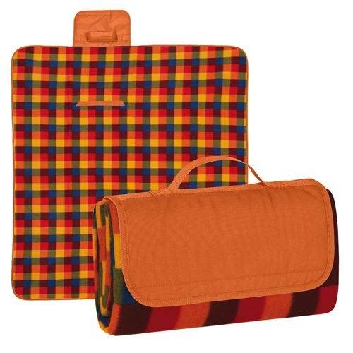 Plaid Roll Up Picnic Blanket