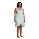 Women's Plus Size Ruffle Hem Sleeveless Swim Cover-up Wrap Dress, alternative image