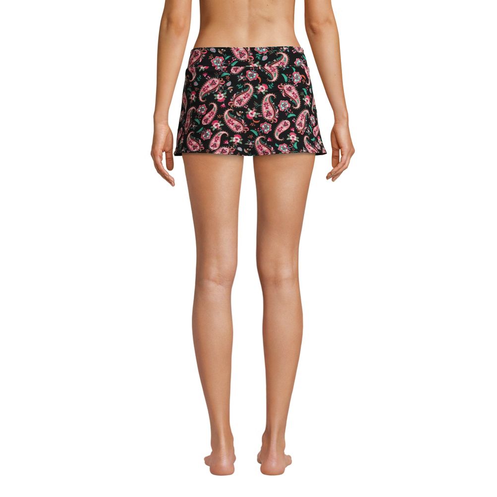 Lands end wrap mini swim skirt sale