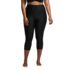 Women's Plus Size High Waisted Modest Swim Leggings with UPF 50 Sun Protection, Front
