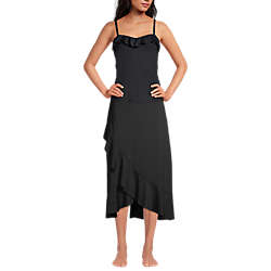 Women's Ruffle Hem Midi Swim Cover-up Skirt, alternative image