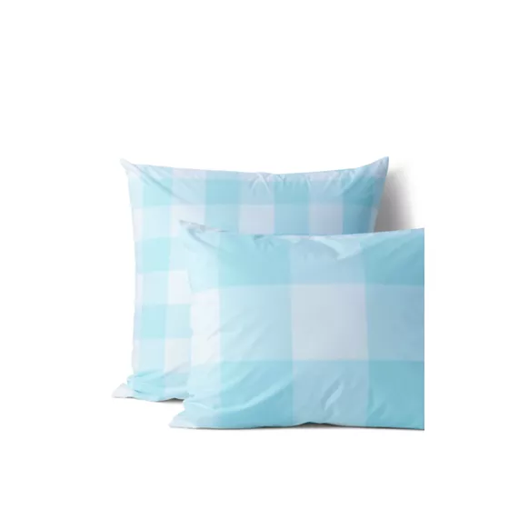 Easy Care Cotton Percale Gingham Comforter and Sham - 200 Thread Count - primary