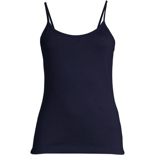 Women's Supima Cotton Camisole In Navy Blue - Lake Jane Studio