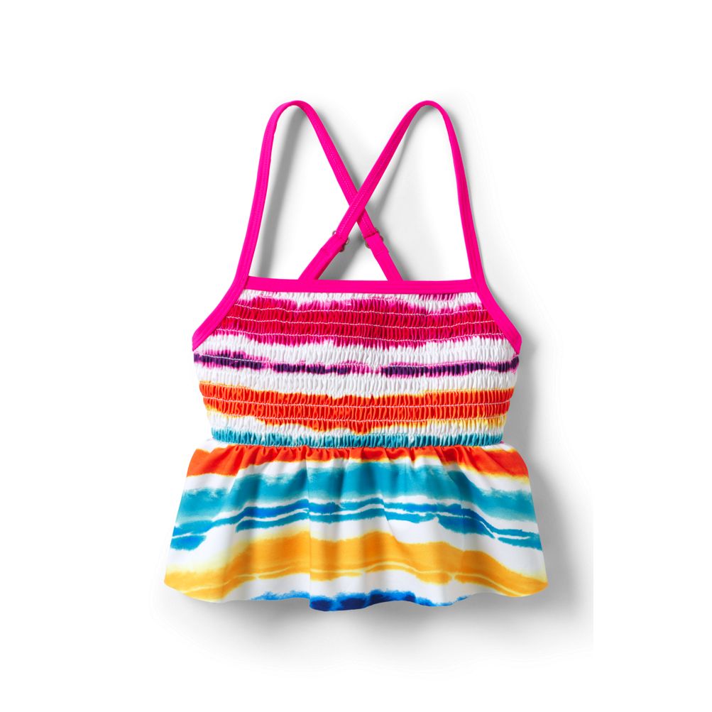 Girls Smocked Tankini Swimsuit Top