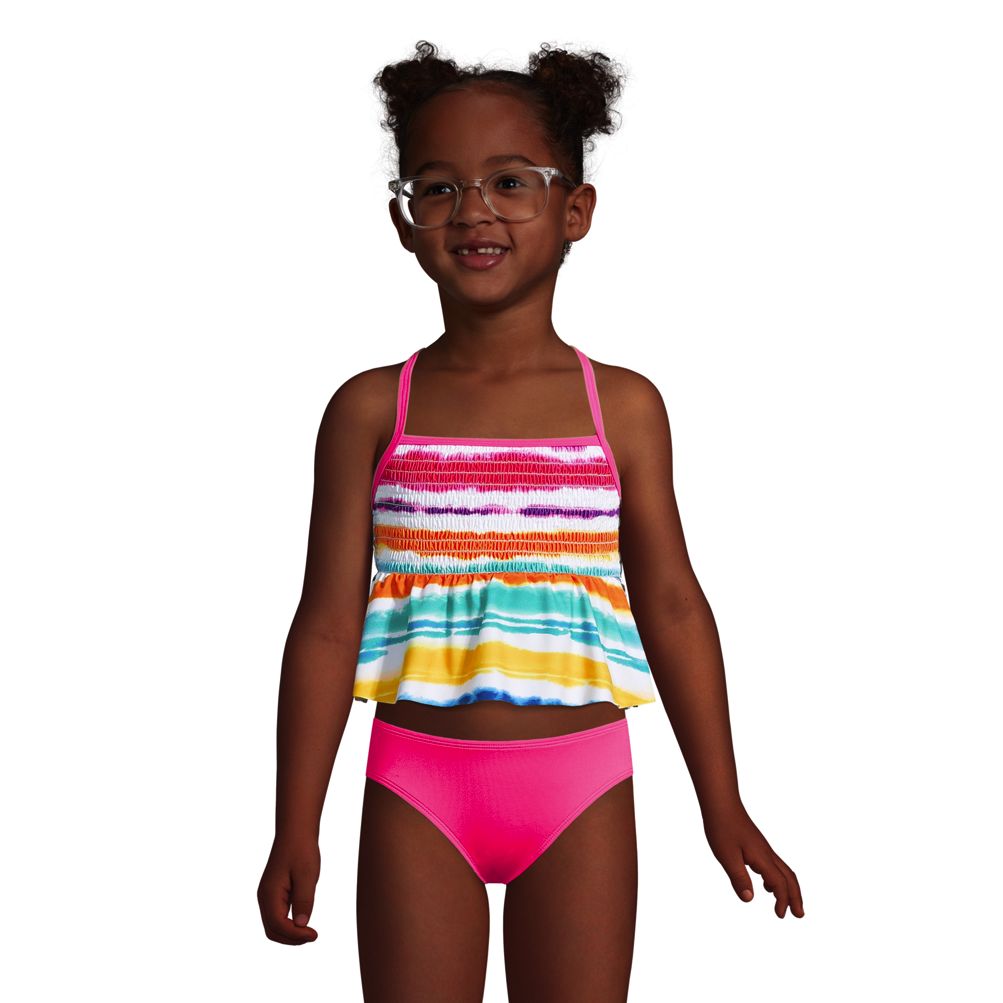 Smocked tankini hot sale swimsuit top