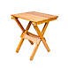 Frankford Umbrella Oak Wood Side Folding Table, alternative image