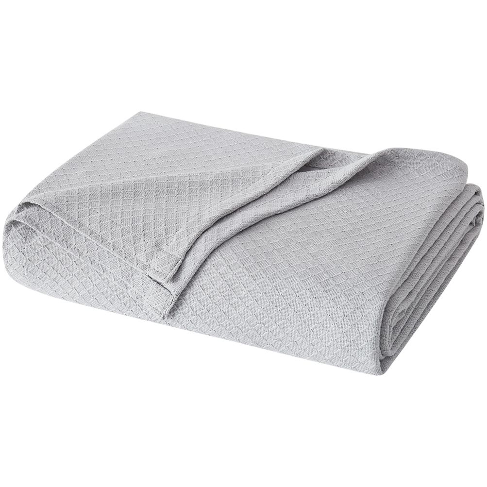 Woven cotton best sale blanket king