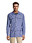 Men's Linen Cotton Utility Shirt Jacket