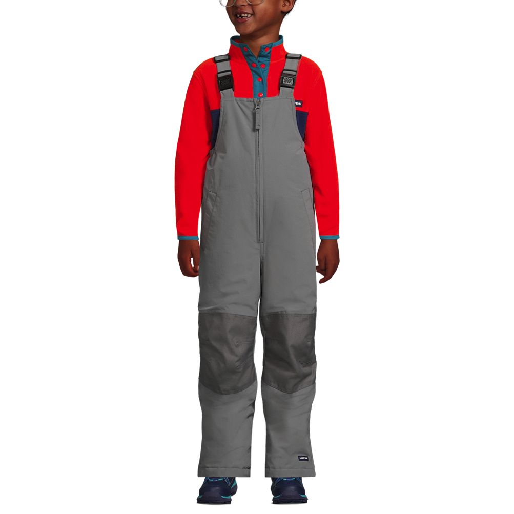 Lands' End Kids Slim Squall Waterproof Iron Knee Bib Snow Pants