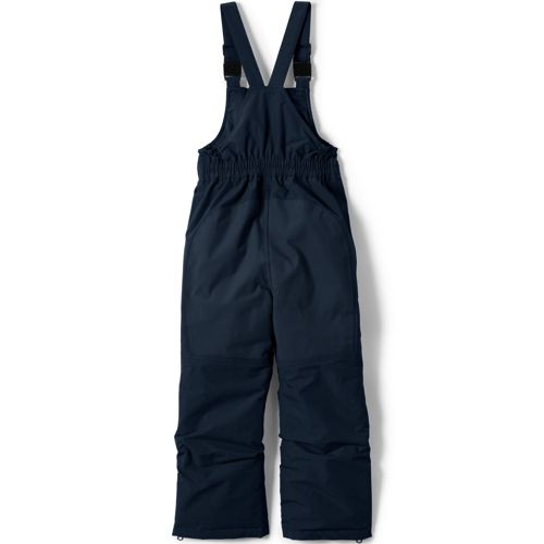 Lands End School Uniform Kids Husky-Plus Squall Waterproof Iron Knee Bib Snow Pants