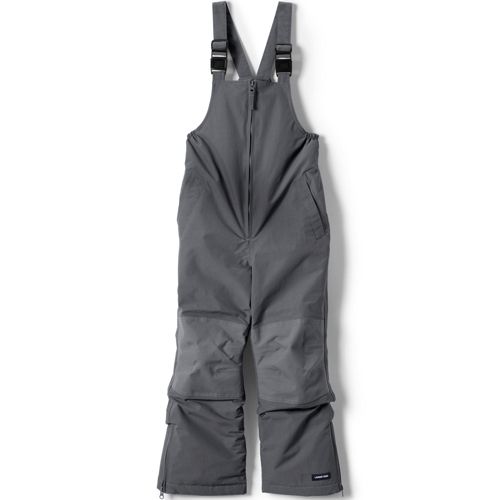 Girls GRAY Snow Pants Snow Bibs Lands End