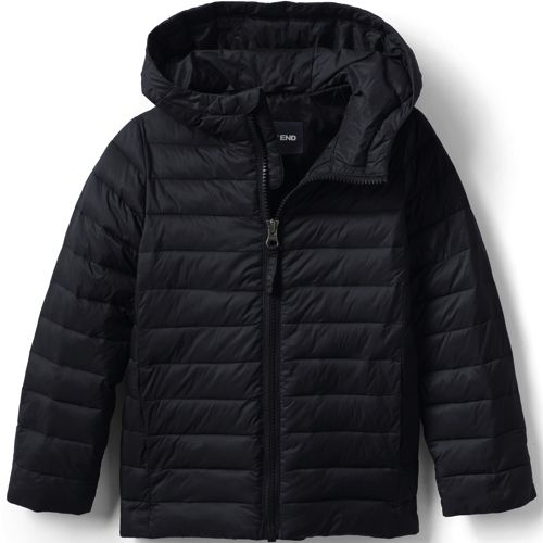 Lands end cheap black puffer jacket