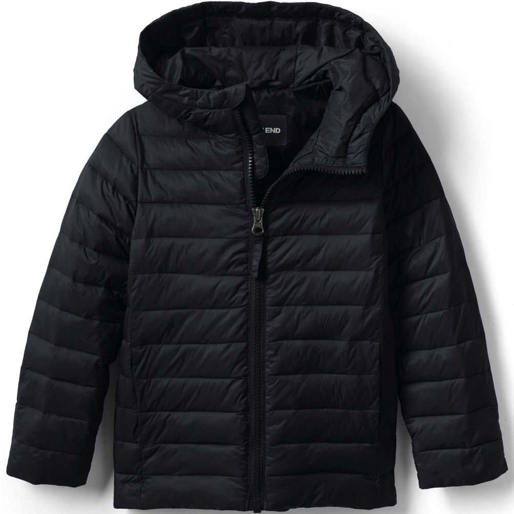 Kids Husky ThermoPlume Packable Hooded Jacket Lands End