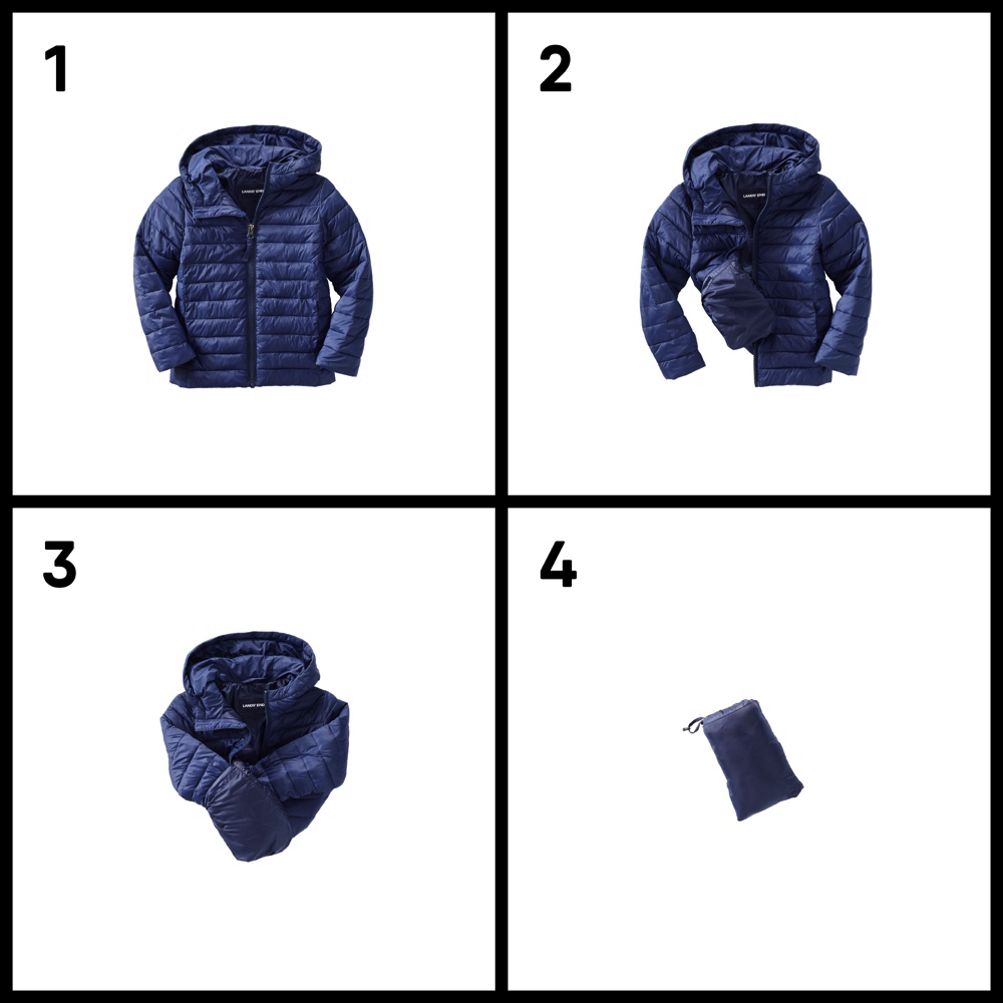 Global Stripe Water Repellent Lightweight Padded Jacket