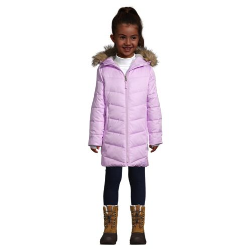 winter fleece lined down alternative thermoplume coat