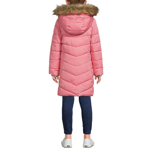 Girls Winter Fleece Lined Down Alternative ThermoPlume Coat - Secondary