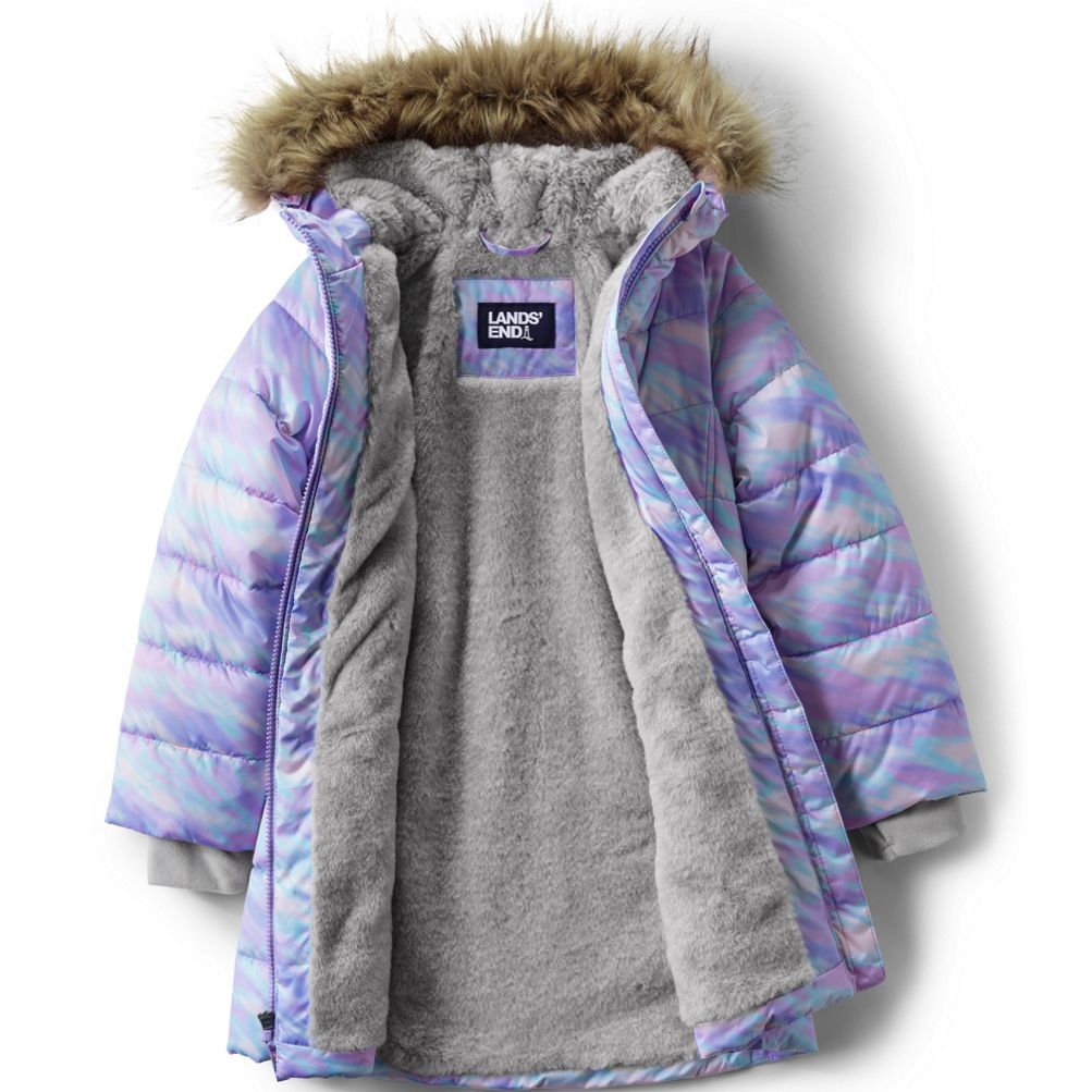 Girls Winter Fleece Lined Down Alternative ThermoPlume Coat