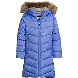 Girls Winter Fleece Lined Down Alternative ThermoPlume Coat, Front