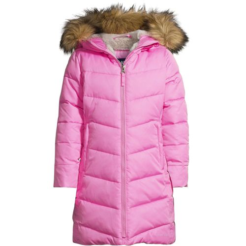 Girls' Fleece Lined ThermoPlume Coat | Lands' End