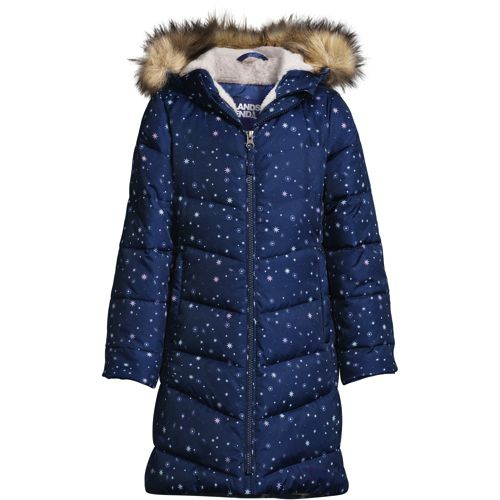 Manteau Thermoplume Doubl de Polaire avec Capuche Fille Lands End