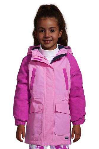 Squall® Parka NWT $100 14-16 LANDS' END Girls' Raspberry Pink L 