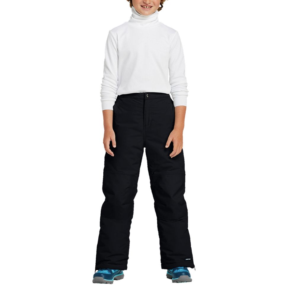 Lands' End Kids Husky Squall Waterproof Insulated Iron Knee Snow Pants - 18  - Black : Target