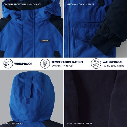 Boys Squall Fleece Lined Waterproof Insulated Winter Parka