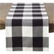 Saro Lifestyle Buffalo Plaid Cotton 16 x 72 Table Runner, Front