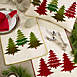 Saro Lifestyle Embroidered Christmas Tree Table Runner, alternative image
